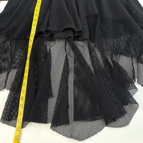 Tripp NYC Goth Black Asymmetrical Hem Dress Sz XL Eyelet Waist Sleeveless Witchy - Picture 10 of 10